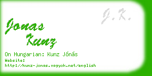 jonas kunz business card
